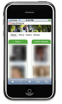 Mobiele site Match4me.be