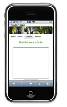 Mobiele site Match4me.be